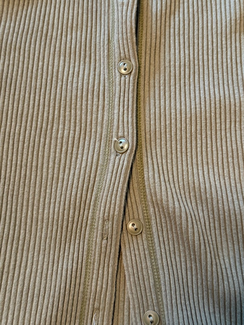 Free People Intimately Ribbed Button Tank Olive XS - Picture 3 of 9